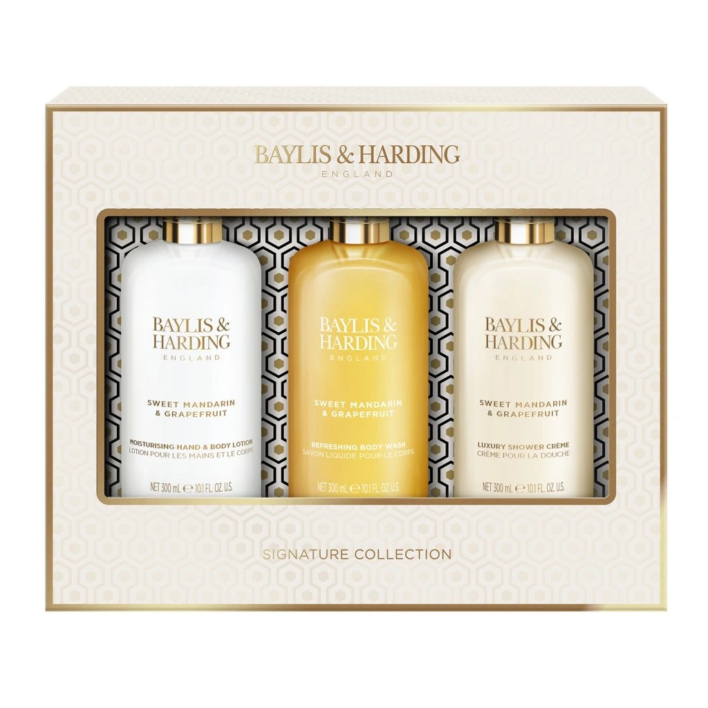 BAYLIS & HARDING - Sada péče o tělo - SLADKÁ MANDARINKA & GRAPEFRUIT - 3ks