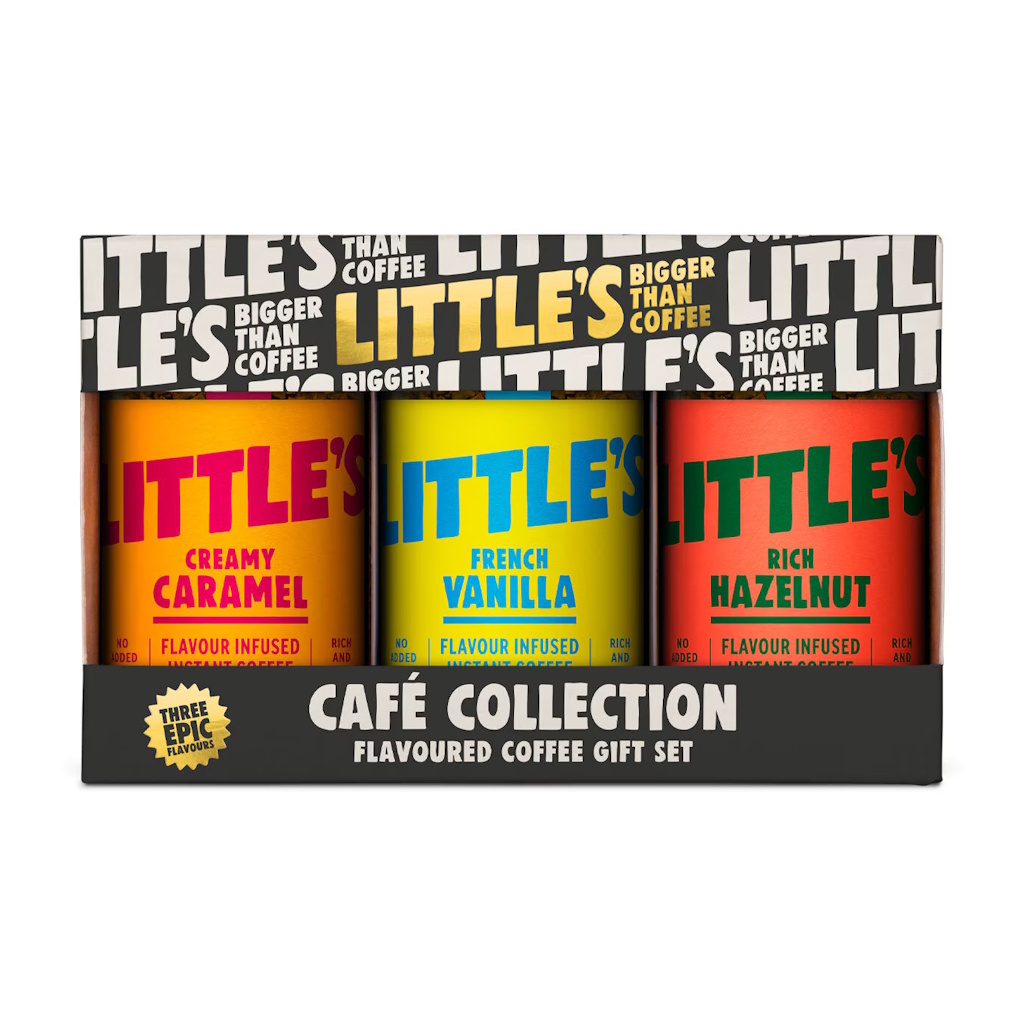 dárková sada ochucených instantních káv CAFÉ COLLECTION 3x50g od Little's