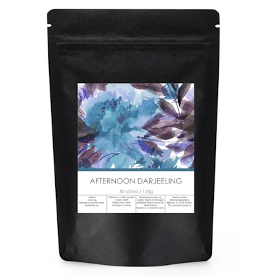 černý čaj AFTERNOON DARJEELING 50 sáčků / 125g od Taylors of Harrogate (zipový sáček / přebaleno)