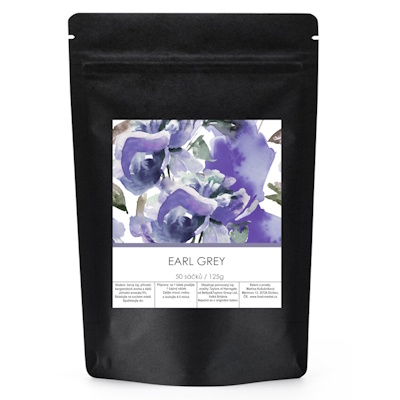 černý čaj EARL GREY 50 sáčků / 125g od Taylors of Harrogate (zipový sáček / přebaleno)